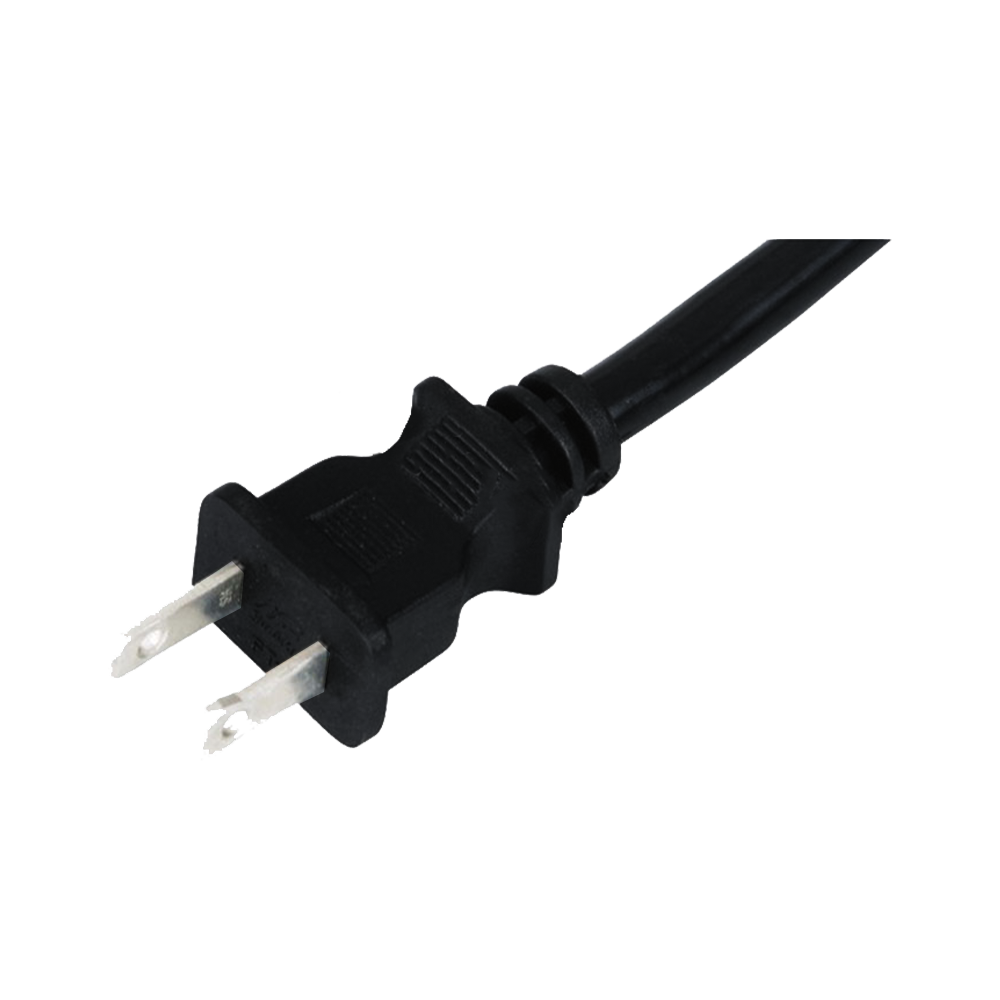 FT-2A US standard two-core flat plug UL certified power cord