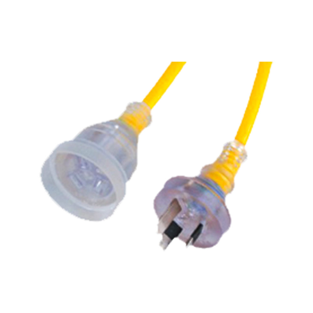 FS-3D~FS-3E Australia full transparent plug extension cord SAA certified power cord