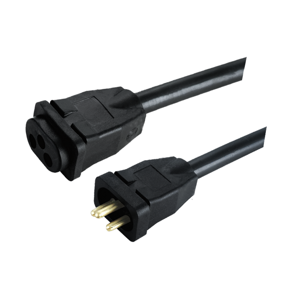 FT-08~FT-08Z US standard three-core indoor and outdoor universal square three-round pin plug square tailstock extension cord UL certified power cord