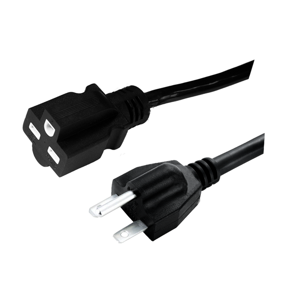 FT-3C~FT-3CZ US standard three-core indoor and outdoor universal flat plug extension cord UL certified power cord