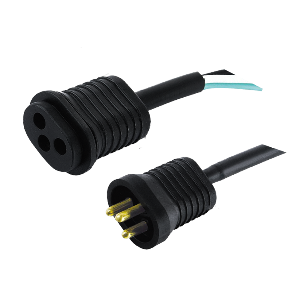 FT-4~FT-4C US standard three-core indoor and outdoor universal three-pin oval plug short socket extension cord UL certified power cord