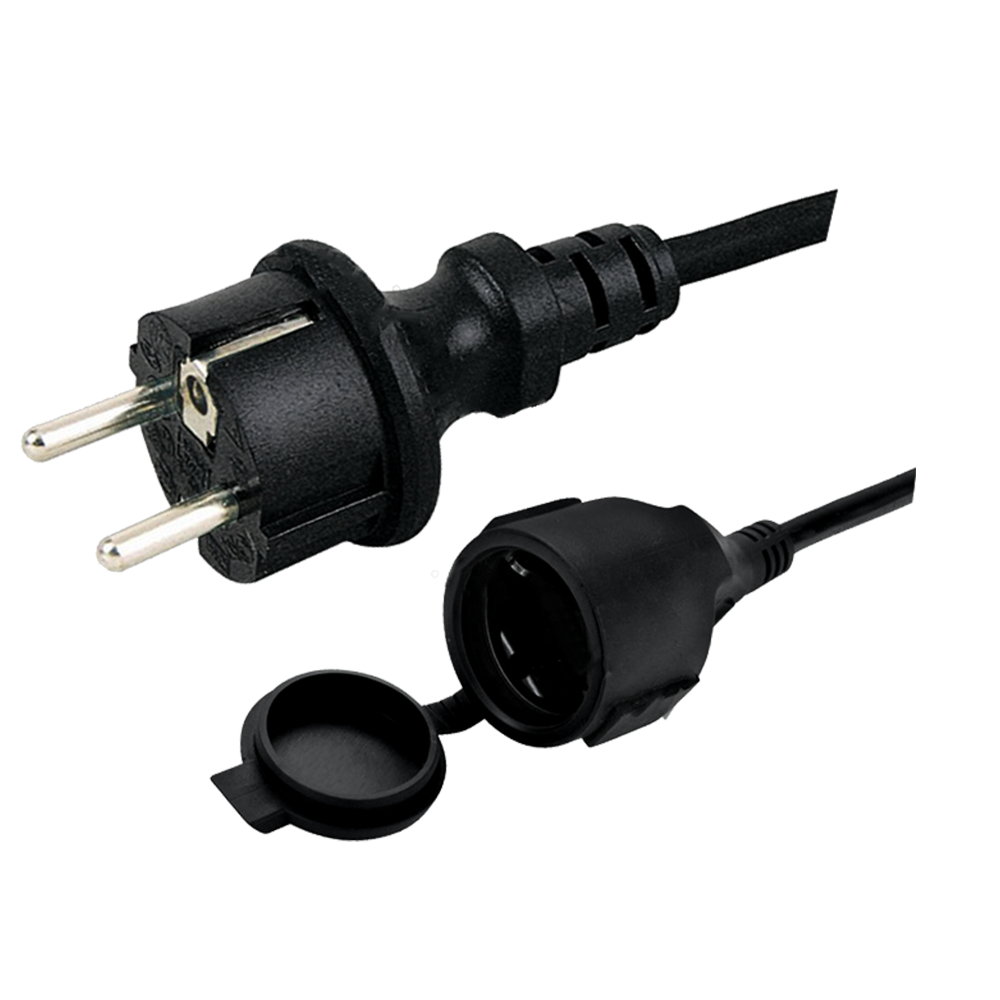 JF-03F~JF-03FZ European standard three-core indoor and outdoor universal head waterproof plug waterproof tailstock extension cord VDE certified power cord