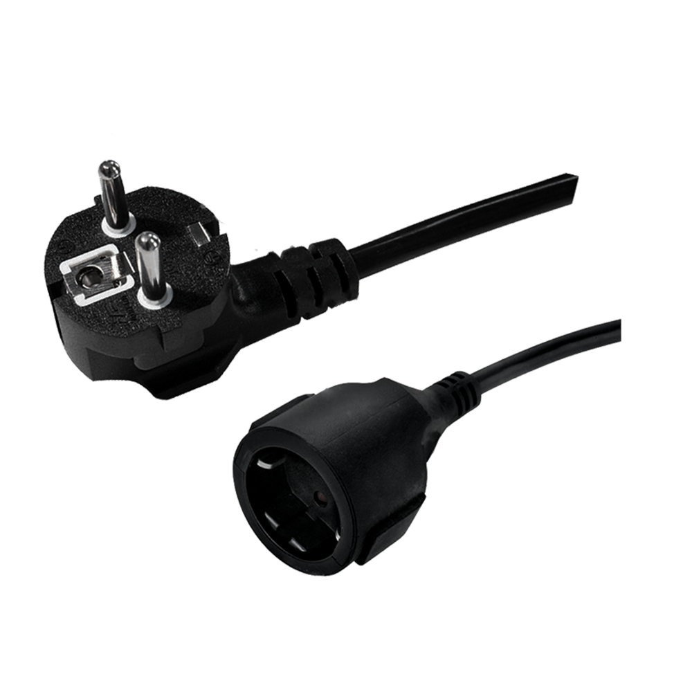 JF-03~JF-03Z European standard three-core indoor and outdoor universal pipe plug 90 degree curved extension cord VDE certified power cord