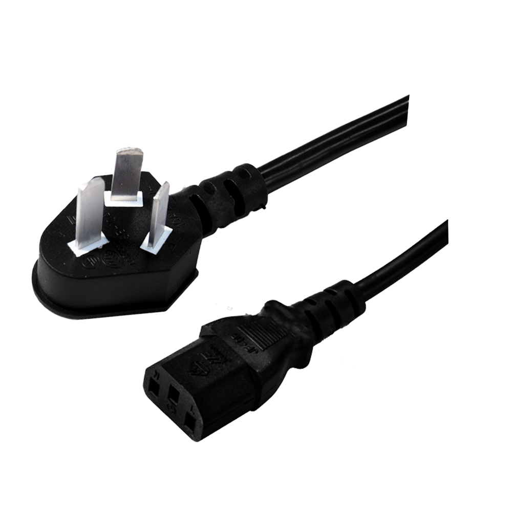 PSB-10A~JF-05 China three-core snake head snake plug wire assembly with C13 suffix connector CCC certified power cord