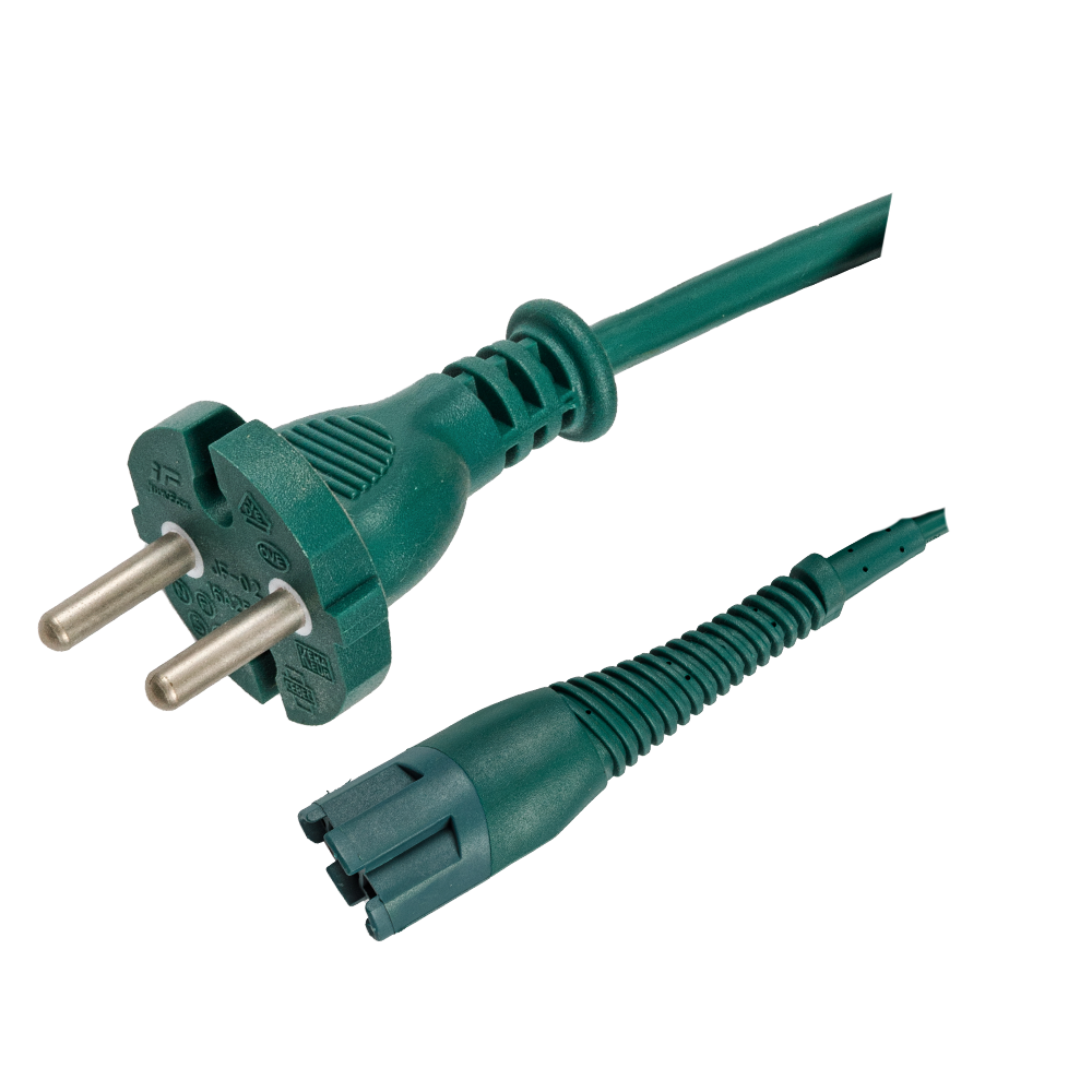 JF-02~XZ-1 European two-core vacuum cleaner special tail plug extension cord VDE certified power cord
