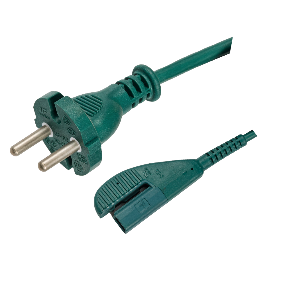 JF-02~XZ-2 European two-core vacuum cleaner special tail plug extension cord VDE certified power cord