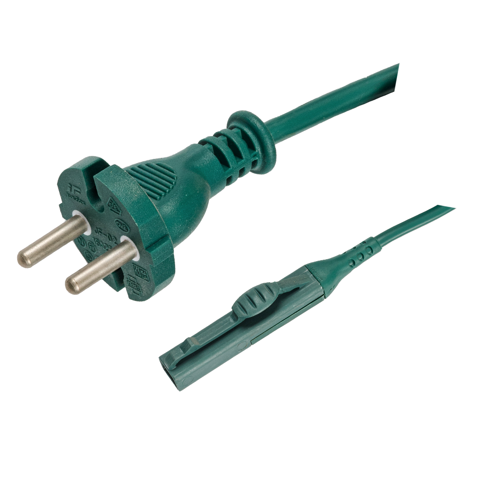 JF-02~XZ-3 European two-core vacuum cleaner special tail plug extension cord VDE certified power cord