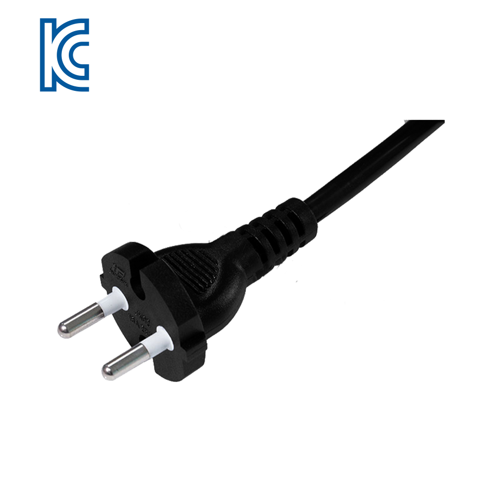 JK02 Korea two-core two-pin round plug KC certified power cord