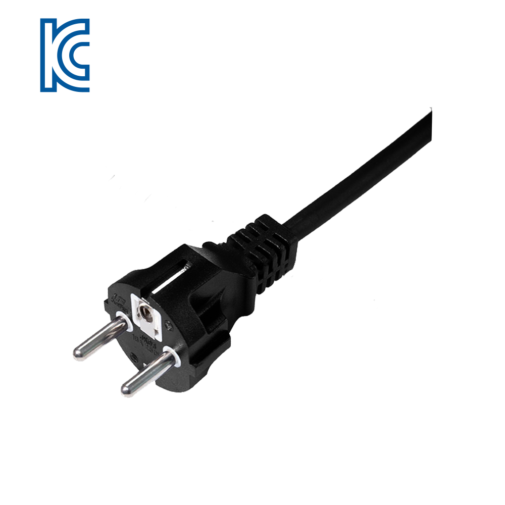 JK03 Korea three-core grounded hole-in-line KC certified power cord