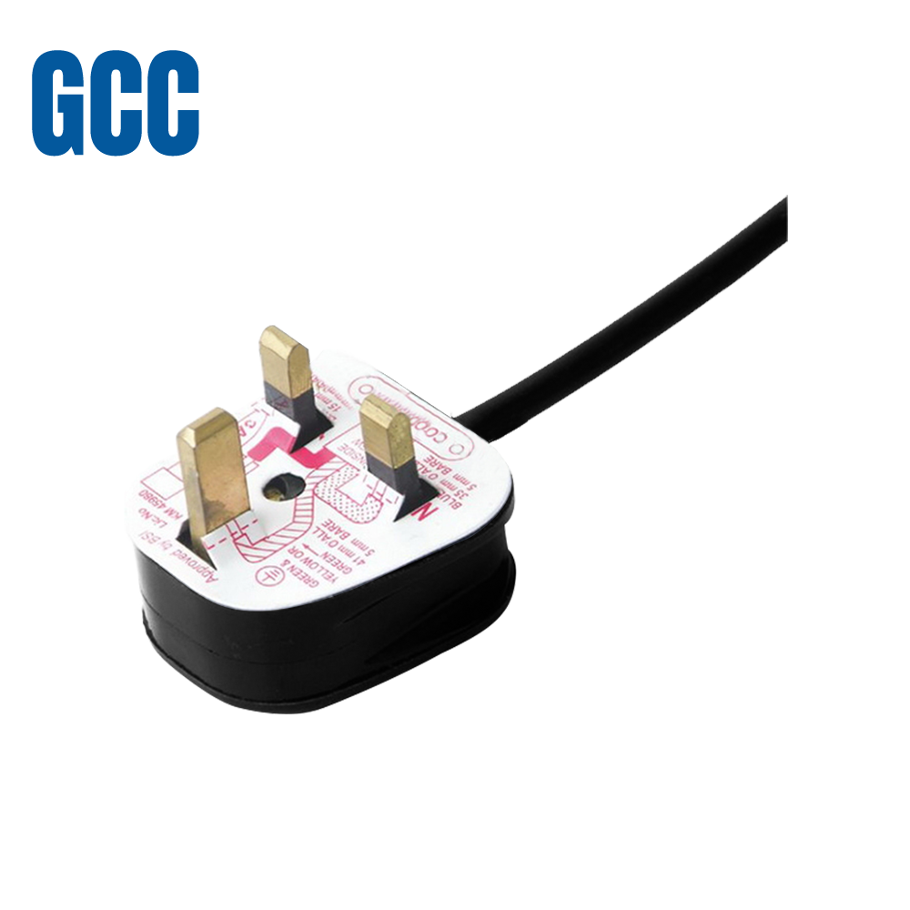 Y006 assembled two-core three-core British Saudi plug Gulf seven countries GCC certified plug power cord