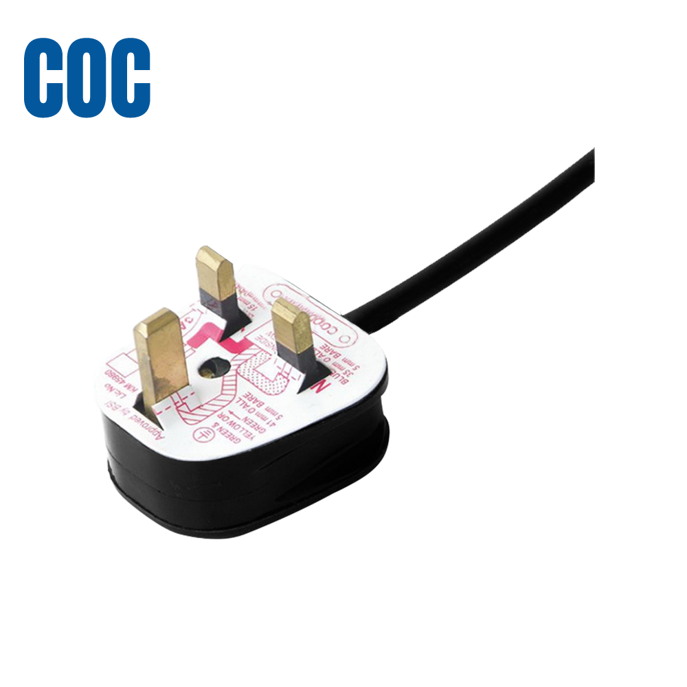 Y006 assembled two-core three-core Singapore plug COC certified plug power cord