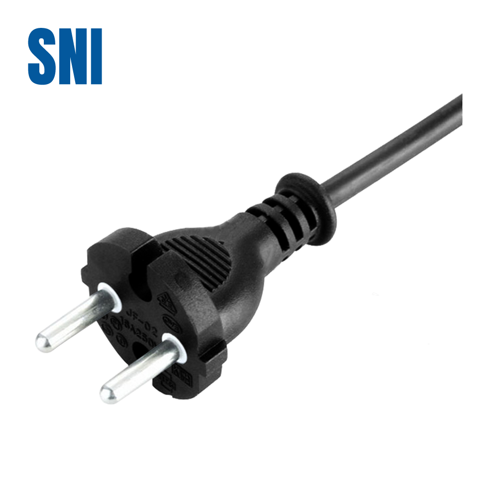 JF-02 Indonesia two-core two-pole round plug Indonesia SNI certified power cord
